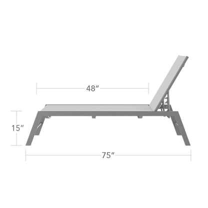 Tides Armless High Chaise by DecoScape (3006-134-2)