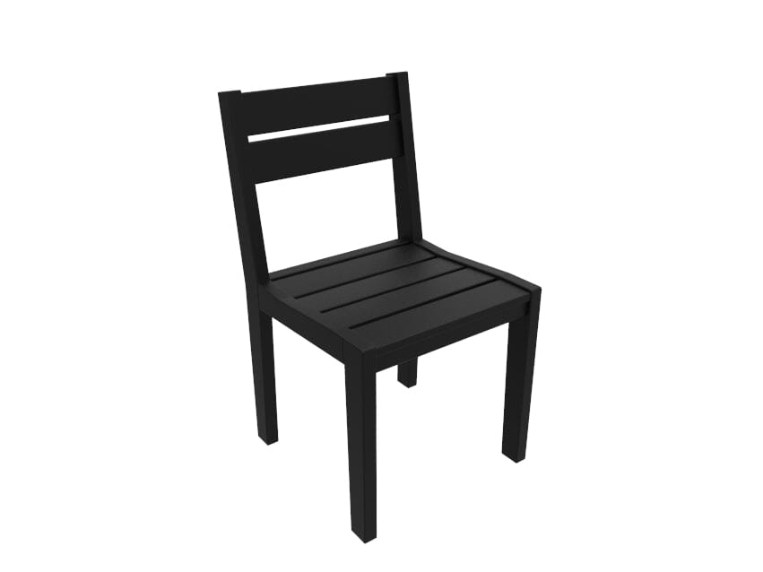 Coastline Café Dining Chair by Seaside Casual Outdoor Dining Chair Seaside Casual Furniture Black No - Fitted Cushion 