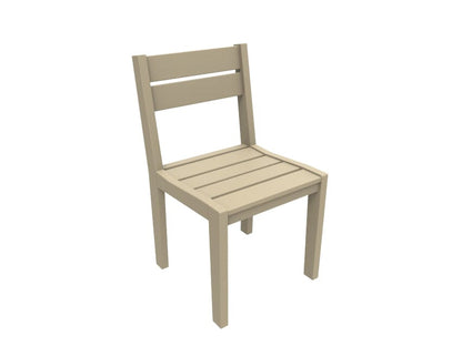 Coastline Café Dining Chair by Seaside Casual Outdoor Dining Chair Seaside Casual Furniture Natural No - Fitted Cushion 