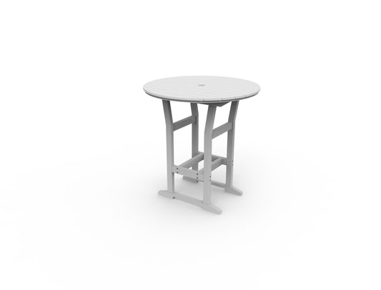 Coastline Café Round Bar Table by Seaside Casual Outdoor Bar Table Seaside Casual Furniture 