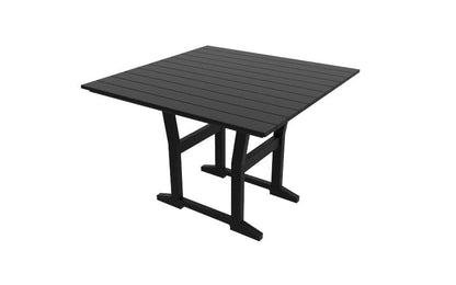 Coastline Café Square Dining Table by Seaside Casual Outdoor Dining Table Seaside Casual Furniture Black 