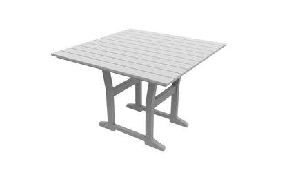 Coastline Café Square Dining Table by Seaside Casual Outdoor Dining Table Seaside Casual Furniture Gray 