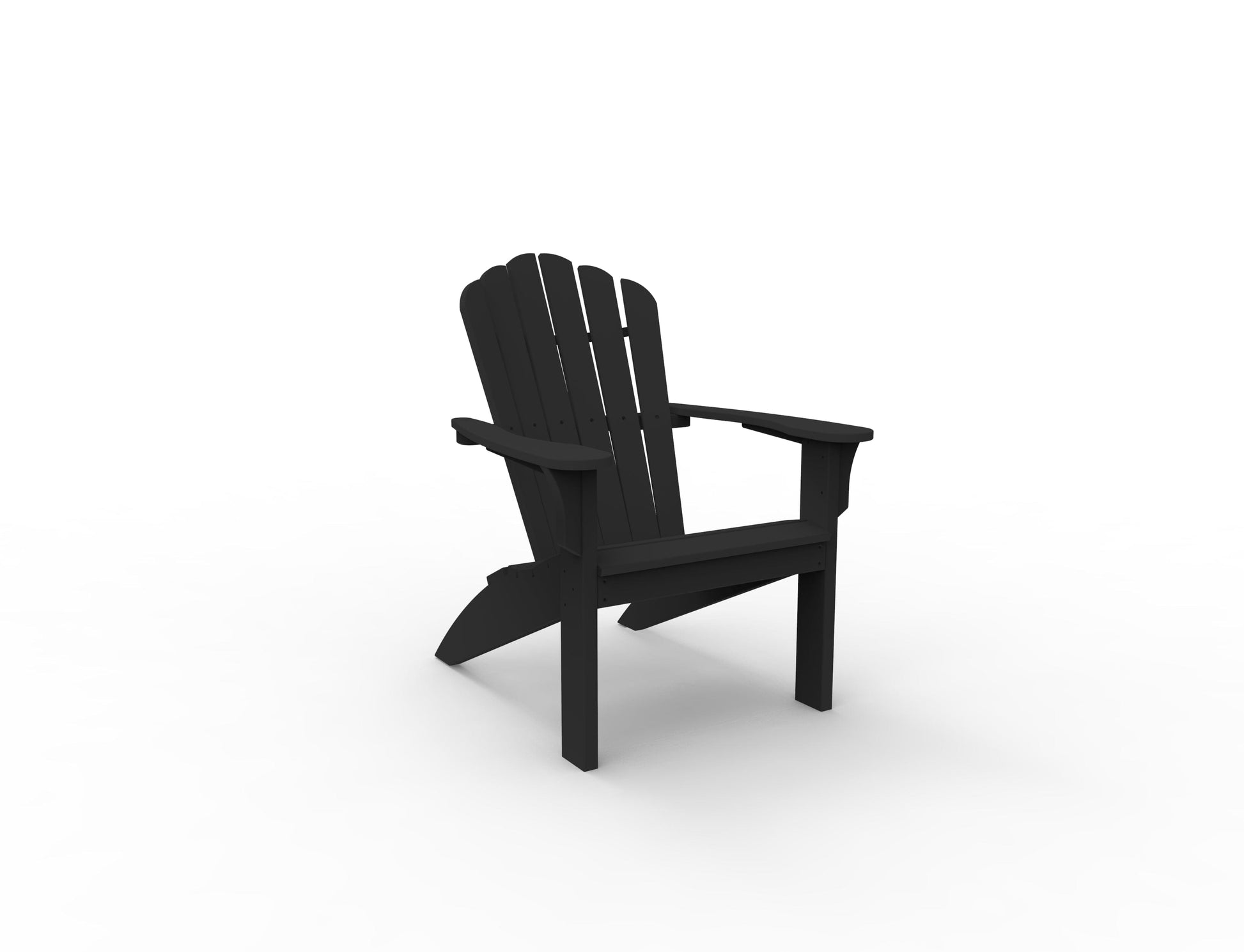 Coastline Harbor View Adirondack Chair by Seaside Casual Outdoor Adirondack Chair Seaside Casual Furniture Black No - Fitted Cushions 