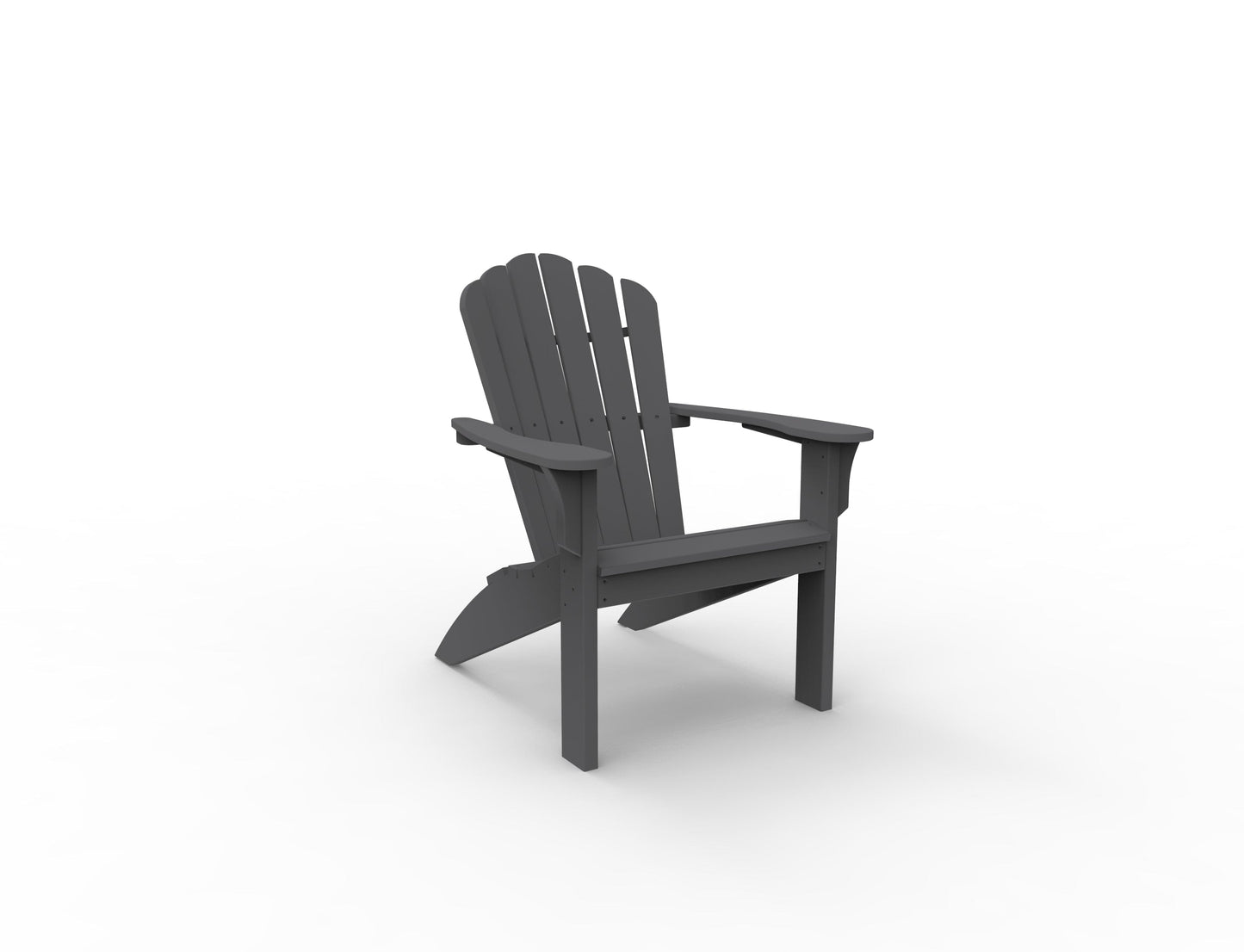 Coastline Harbor View Adirondack Chair by Seaside Casual Outdoor Adirondack Chair Seaside Casual Furniture Charcoal No - Fitted Cushions 