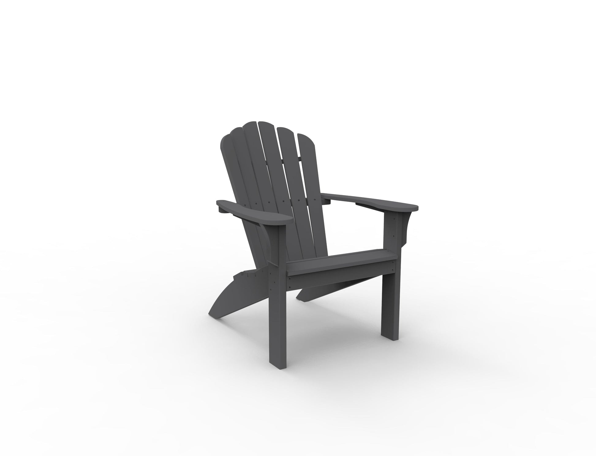 Coastline Harbor View Adirondack Chair by Seaside Casual Outdoor Adirondack Chair Seaside Casual Furniture Charcoal No - Fitted Cushions 
