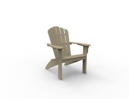Coastline Harbor View Adirondack Chair by Seaside Casual Outdoor Adirondack Chair Seaside Casual Furniture Natural No - Fitted Cushions 
