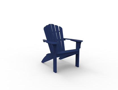 Coastline Harbor View Adirondack Chair by Seaside Casual Outdoor Adirondack Chair Seaside Casual Furniture Navy No - Fitted Cushions 