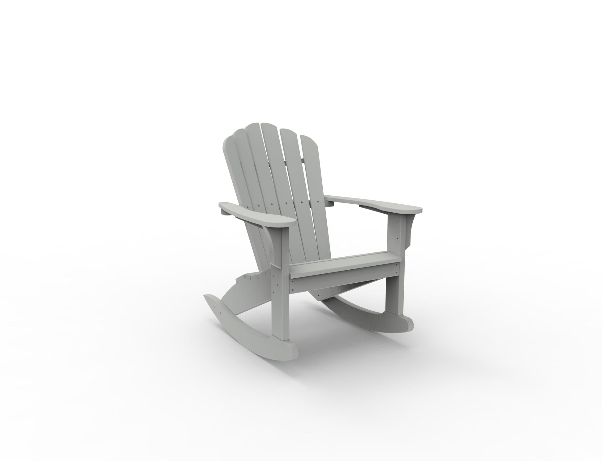 Coastline Harbor View Adirondack Rocker by Seaside Casual Outdoor Rocking Chair Seaside Casual Furniture Gray No - Fitted Cushion 