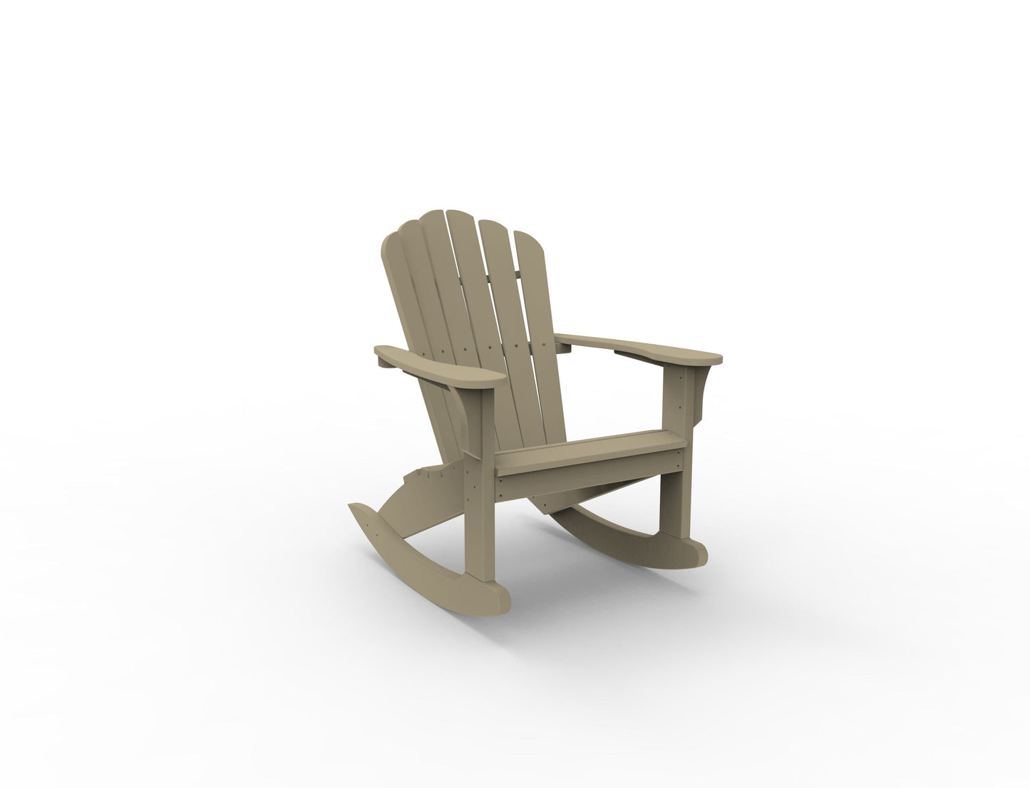 Coastline Harbor View Adirondack Rocker by Seaside Casual Outdoor Rocking Chair Seaside Casual Furniture Natural No - Fitted Cushion 