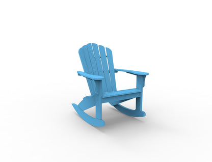 Coastline Harbor View Adirondack Rocker by Seaside Casual Outdoor Rocking Chair Seaside Casual Furniture Pool No - Fitted Cushion 