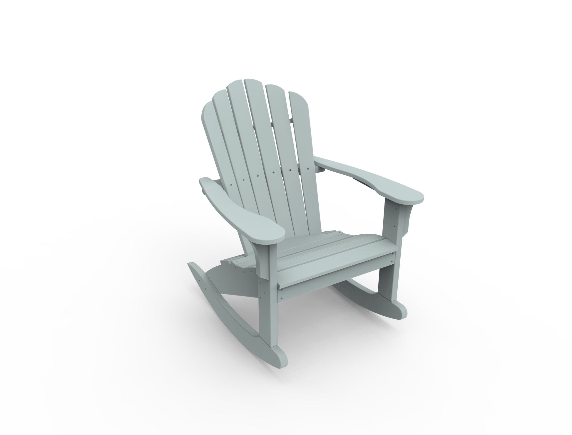 Coastline Harbor View Adirondack Rocker by Seaside Casual Outdoor Rocking Chair Seaside Casual Furniture Sage No - Fitted Cushion 