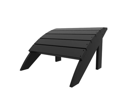 Coastline Harbor View Foot Stool by Seaside Casual Outdoor Footstool Seaside Casual Furniture Black 