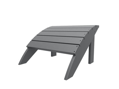 Coastline Harbor View Foot Stool by Seaside Casual Outdoor Footstool Seaside Casual Furniture Charcoal 