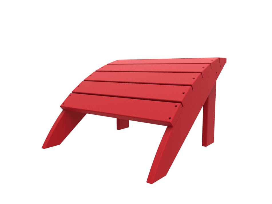 Coastline Harbor View Foot Stool by Seaside Casual Outdoor Footstool Seaside Casual Furniture Cherry 