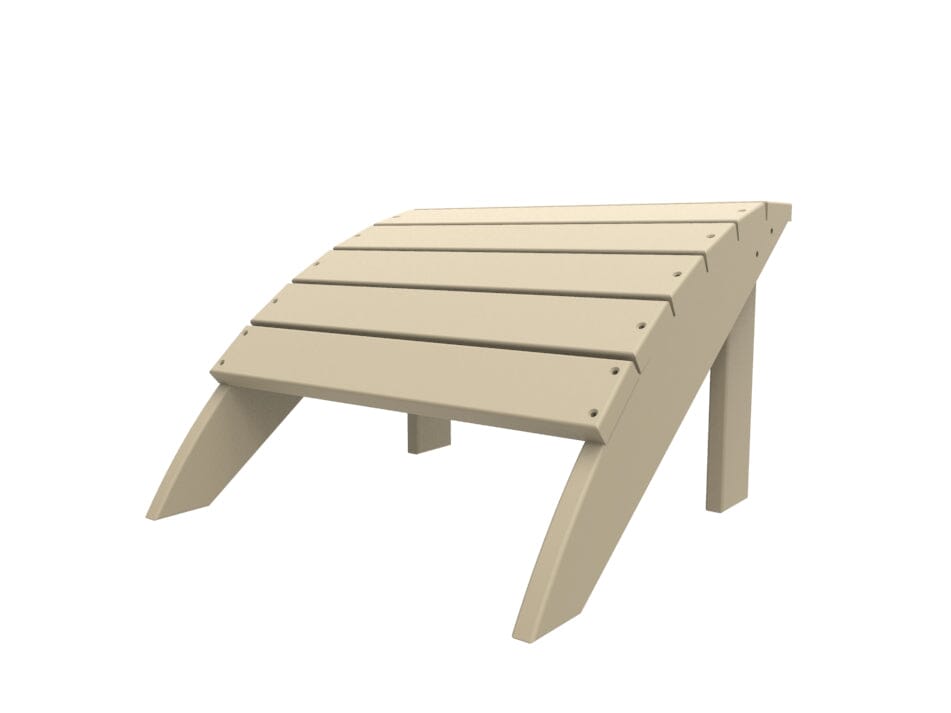 Coastline Harbor View Foot Stool by Seaside Casual Outdoor Footstool Seaside Casual Furniture Natural 
