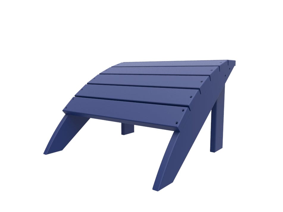 Coastline Harbor View Foot Stool by Seaside Casual Outdoor Footstool Seaside Casual Furniture Navy 