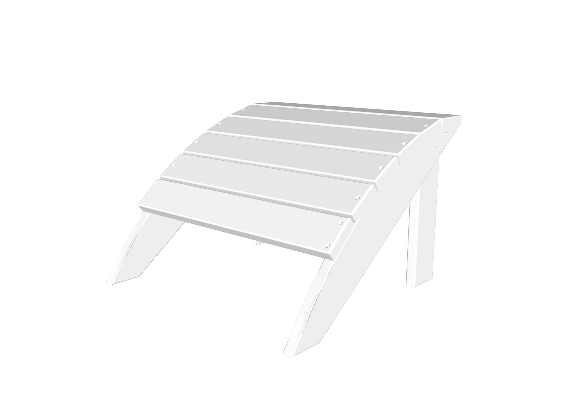 Coastline Harbor View Foot Stool by Seaside Casual Outdoor Footstool Seaside Casual Furniture White 