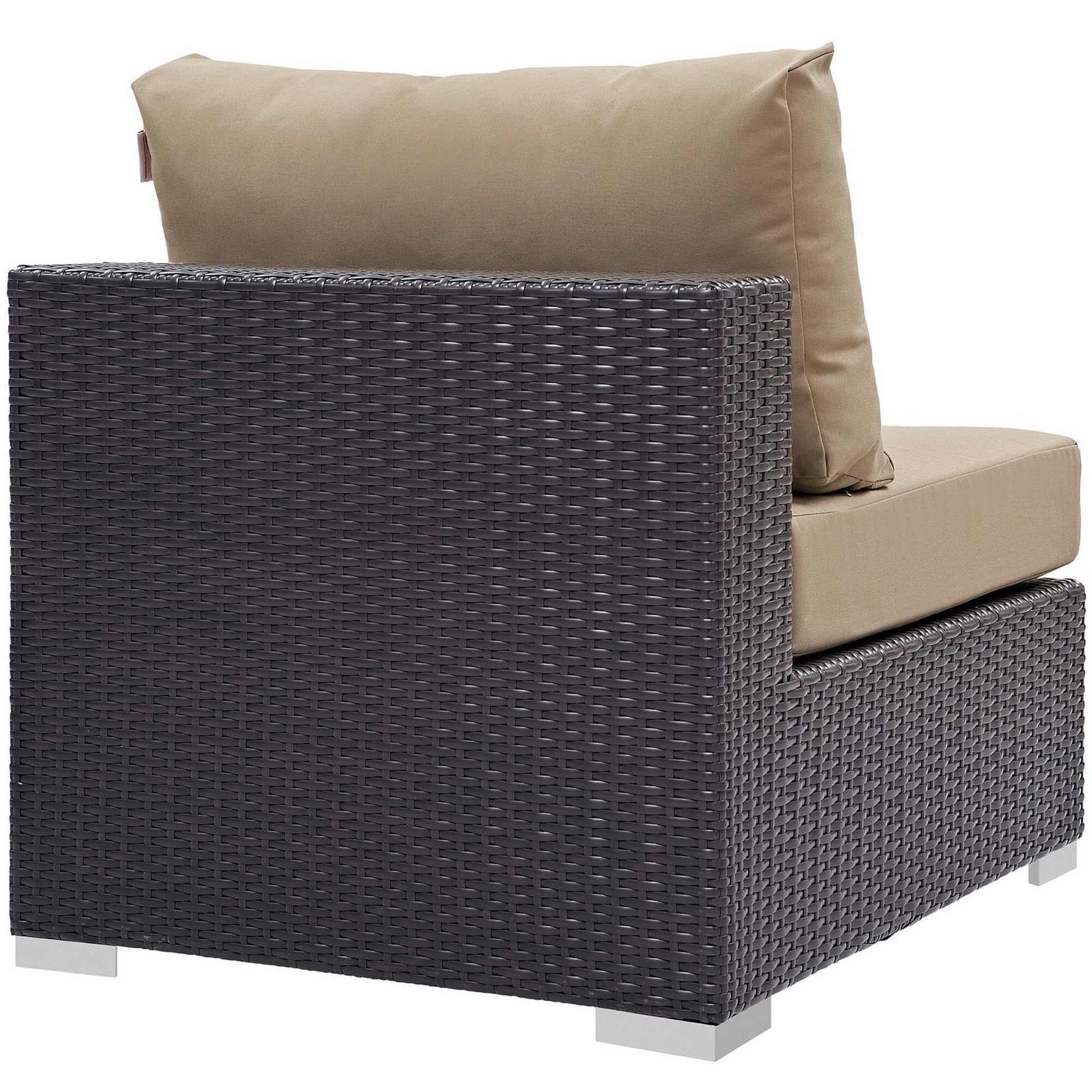 Convene 10 Piece Outdoor Patio Sectional Set in Espresso Mocha by Modway (EEI-2169) Sectional Set Modway 