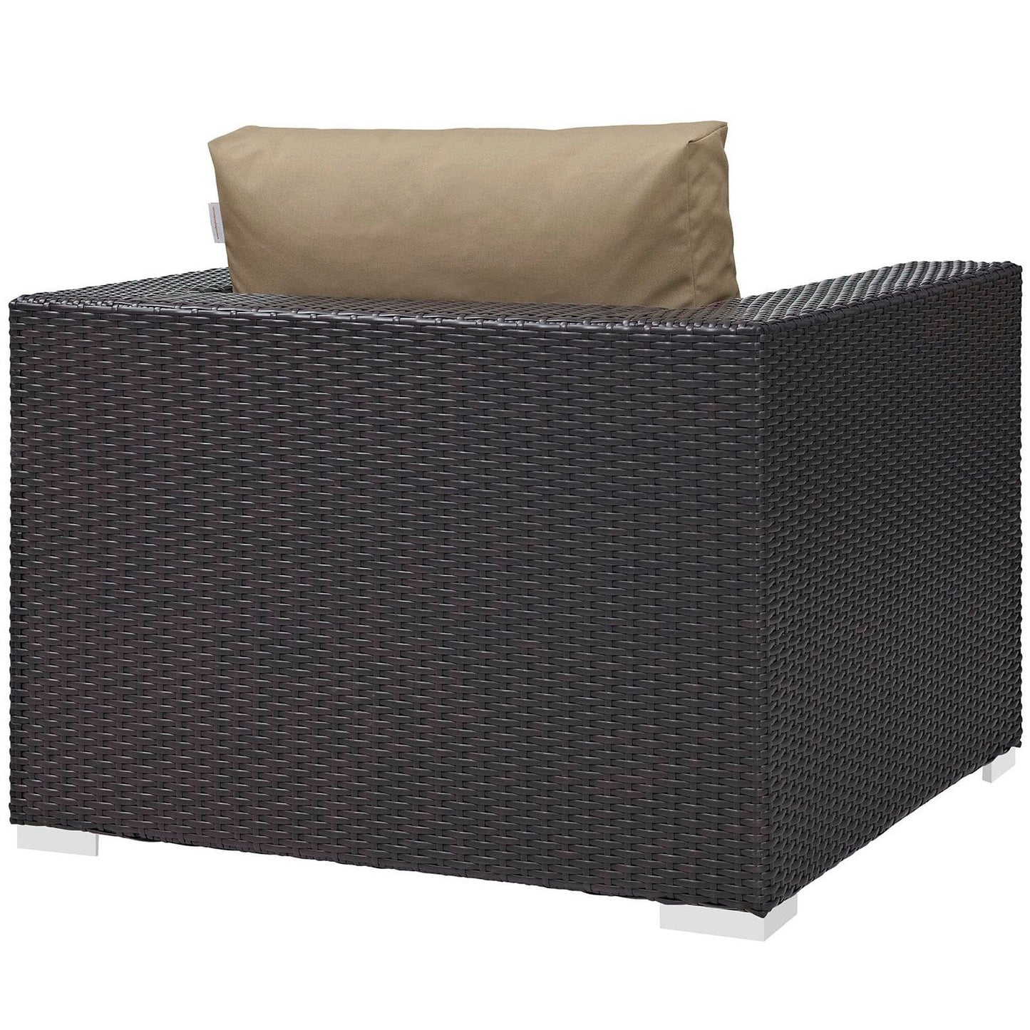 Convene 10 Piece Outdoor Patio Sectional Set in Espresso Mocha by Modway (EEI-2169) Sectional Set Modway 