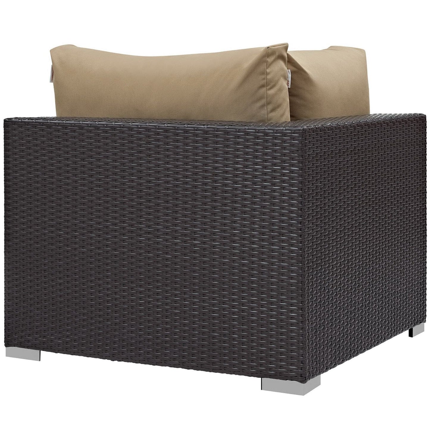 Convene 10 Piece Outdoor Patio Sectional Set in Espresso Mocha by Modway (EEI-2169) Sectional Set Modway 