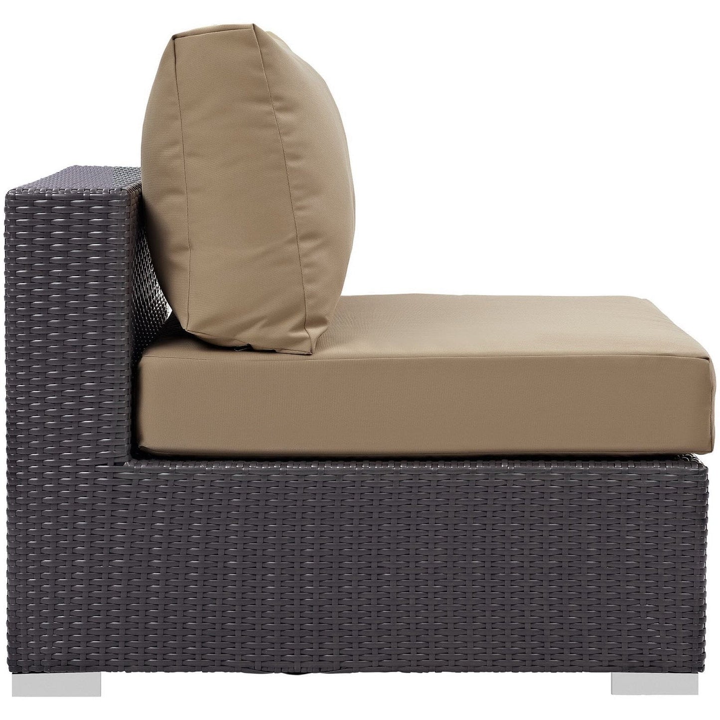 Convene 10 Piece Outdoor Patio Sectional Set in Espresso Mocha by Modway (EEI-2169) Sectional Set Modway 