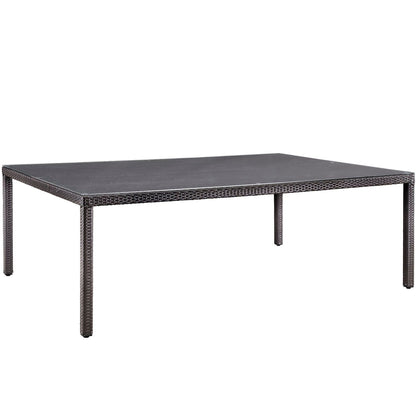 Convene 11 Piece Outdoor Patio Dining Set in Espresso Peridot by Modway (EEI-2240) Dining Set Modway 