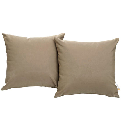Convene 2 Piece Outdoor Patio Pillow Set in Mocha by Modway (EEI-2001) Pillow Modway 
