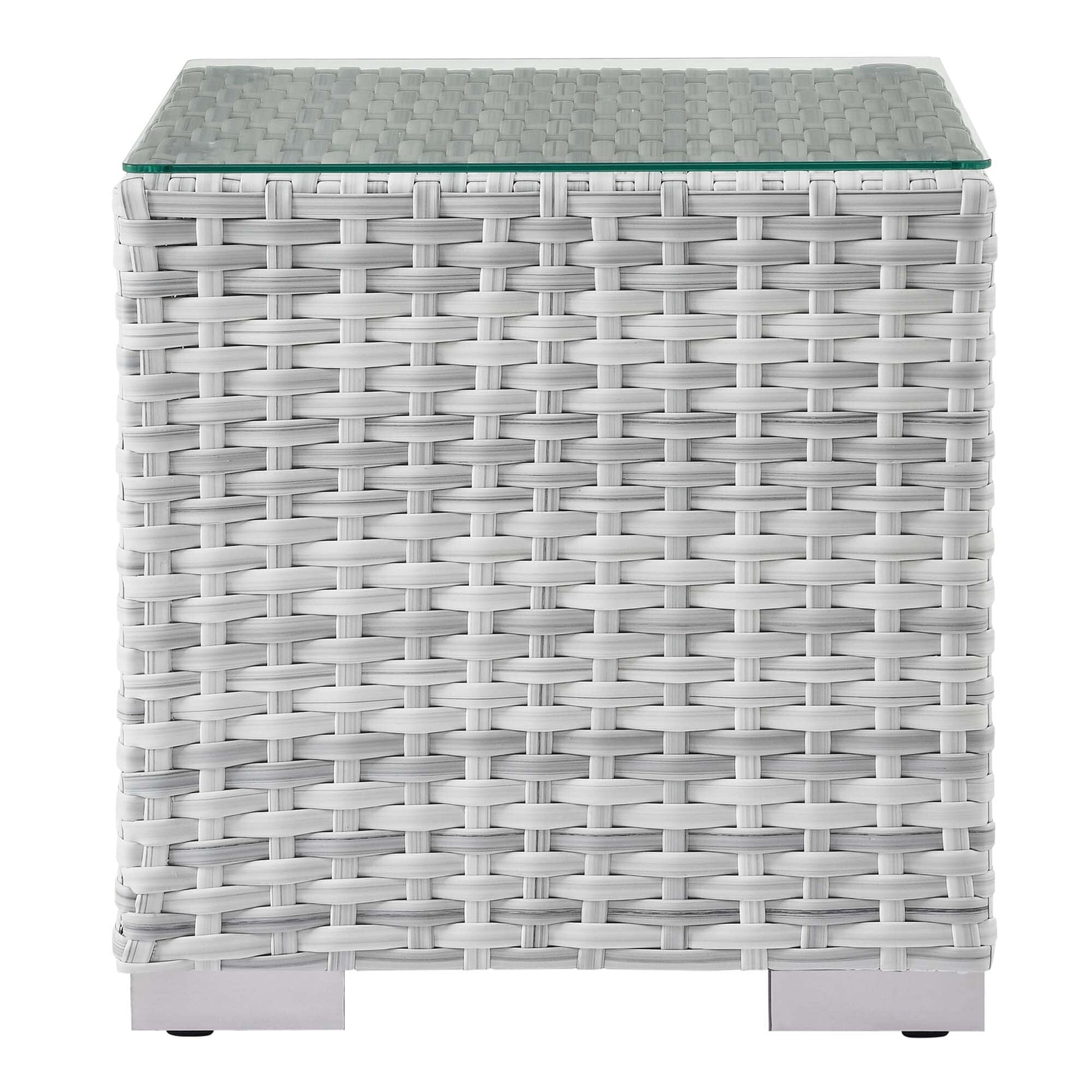 Convene 3-Piece Outdoor Patio Set in Light Gray Navy by Modway (EEI-5444) Conversation Set Modway 