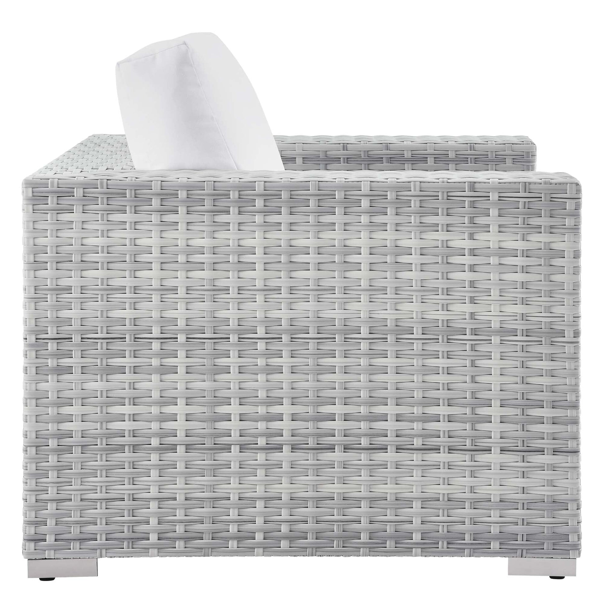 Convene 3-Piece Outdoor Patio Set in Light Gray White by Modway (EEI-5444) Conversation Set Modway 