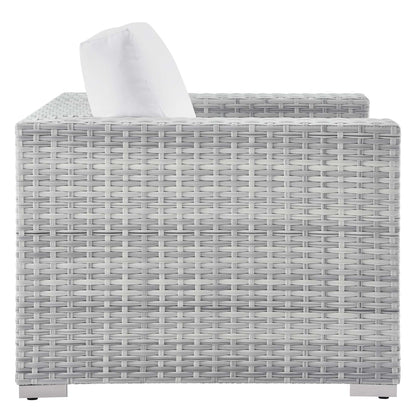 Convene 3-Piece Outdoor Patio Set in Light Gray White by Modway (EEI-5444) Conversation Set Modway 