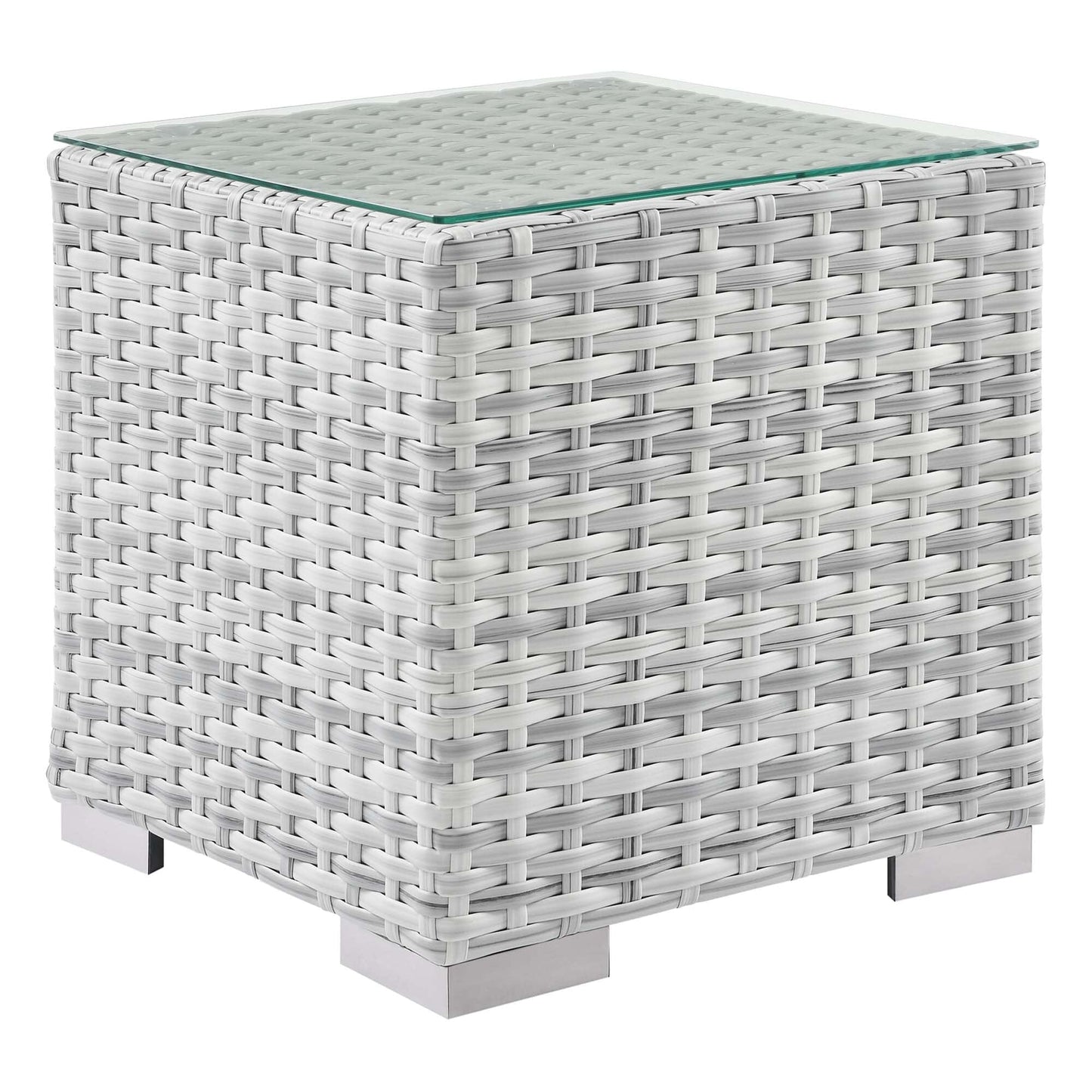 Convene 3-Piece Outdoor Patio Set in Light Gray White by Modway (EEI-5444) Conversation Set Modway 