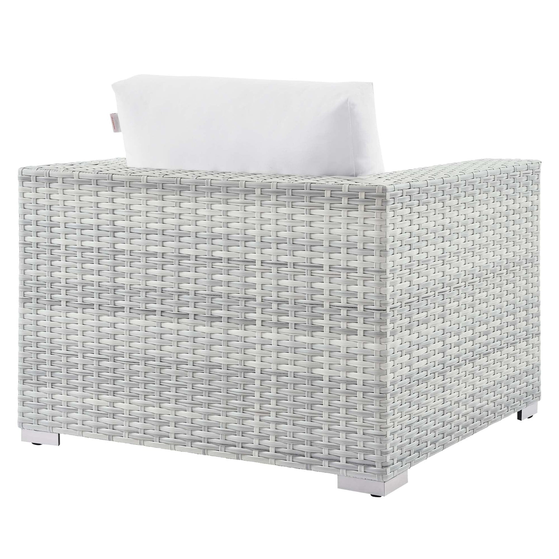 Convene 3-Piece Outdoor Patio Set in Light Gray White by Modway (EEI-5444) Conversation Set Modway 