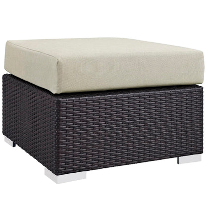 Convene 3 Piece Outdoor Patio Sofa Set in Espresso Beige by Modway (EEI-2178) Conversation Set Modway 