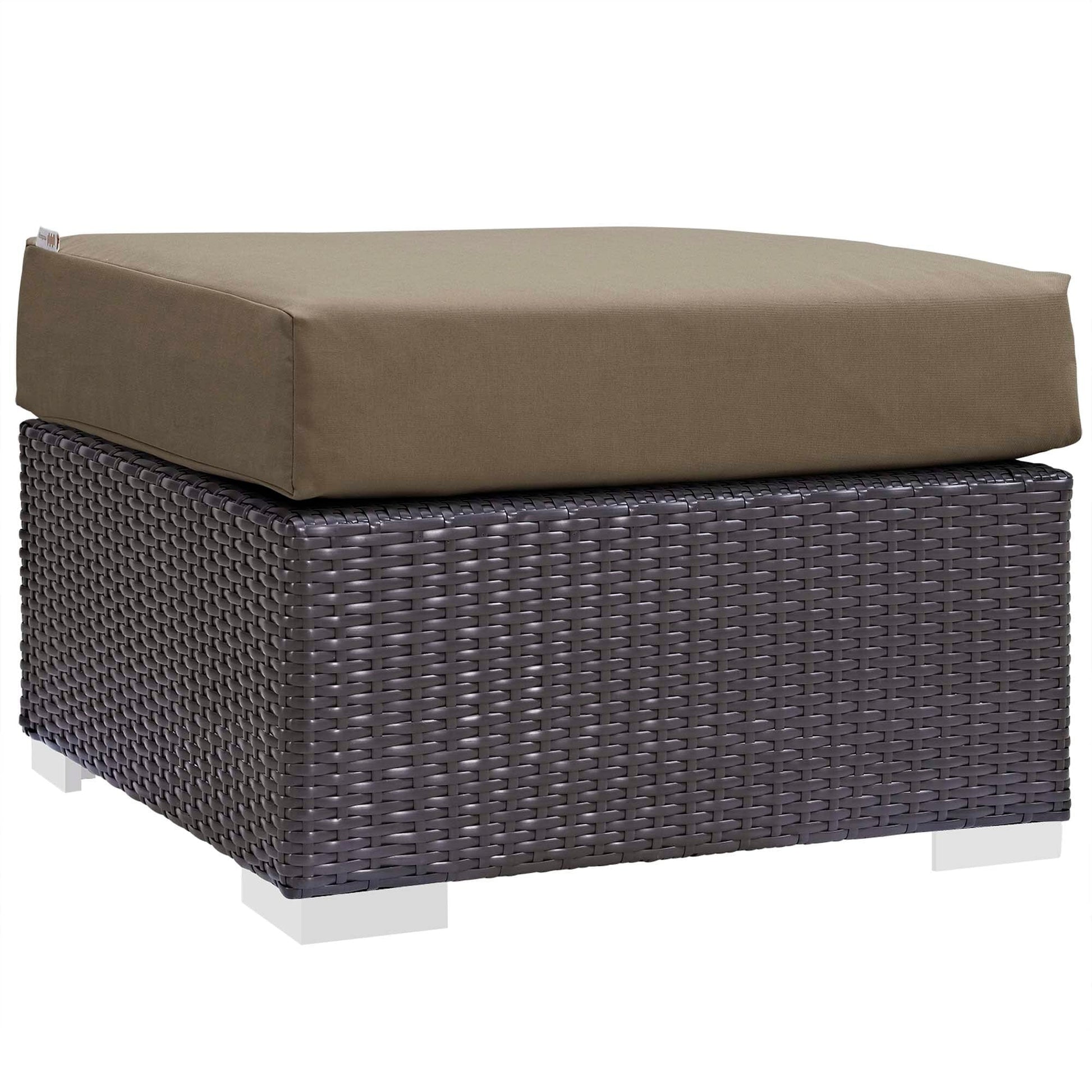 Convene 3 Piece Outdoor Patio Sofa Set in Espresso Mocha by Modway (EEI-2364) Conversation Set Modway 