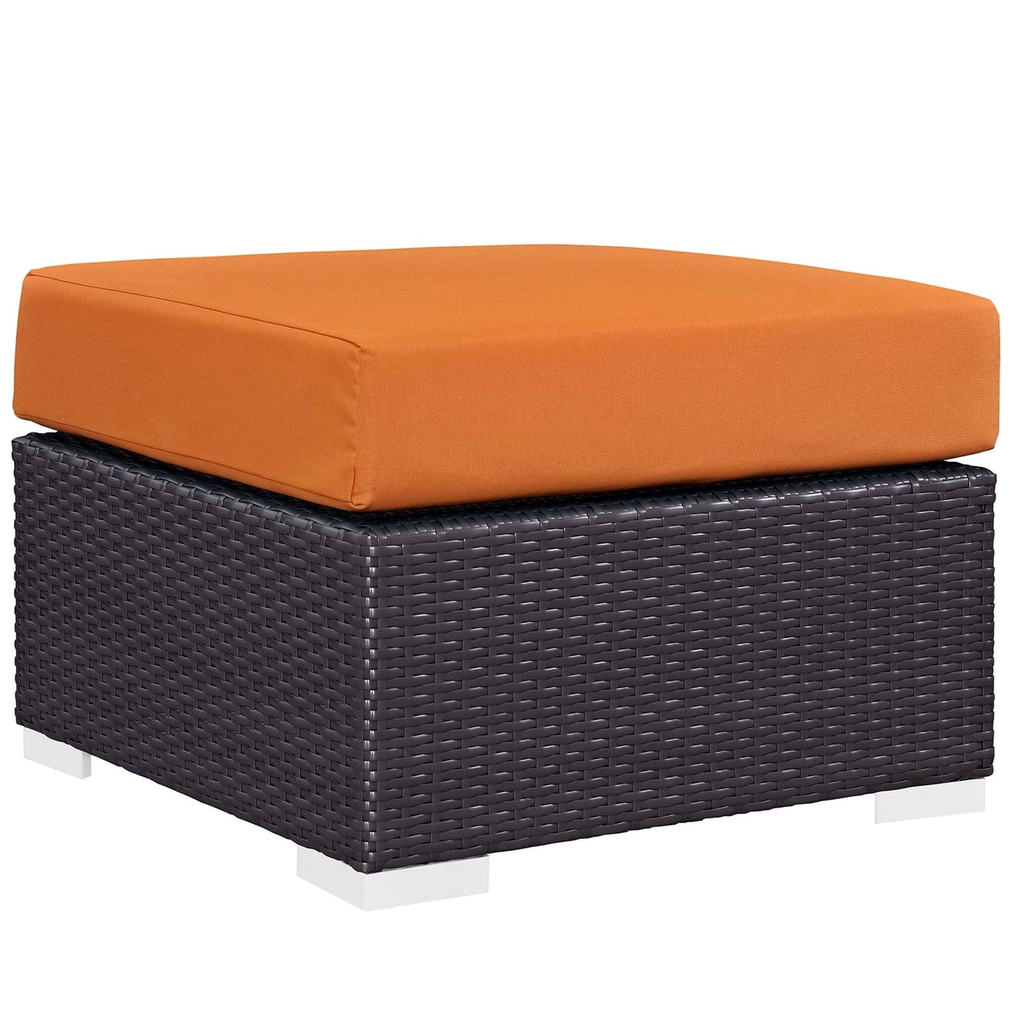 Convene 3 Piece Outdoor Patio Sofa Set in Espresso Orange by Modway (EEI-2364) Conversation Set Modway 