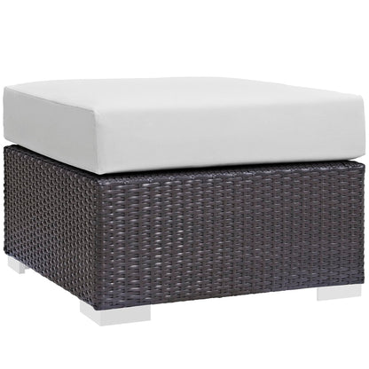 Convene 3 Piece Outdoor Patio Sofa Set in Espresso White by Modway (EEI-2178) Conversation Set Modway 
