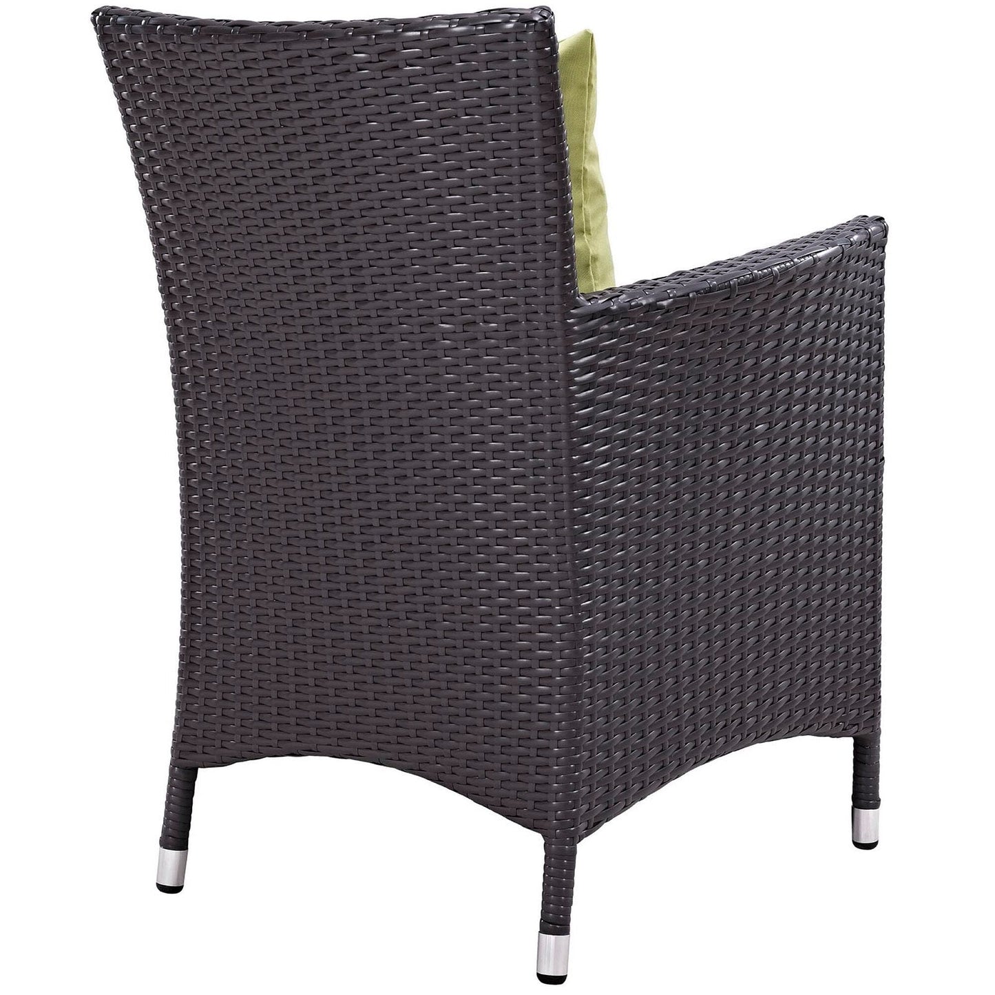 Convene 4 Piece Outdoor Patio Dining Set in Espresso Peridot by Modway (EEI-2190) Dining Chair Modway 