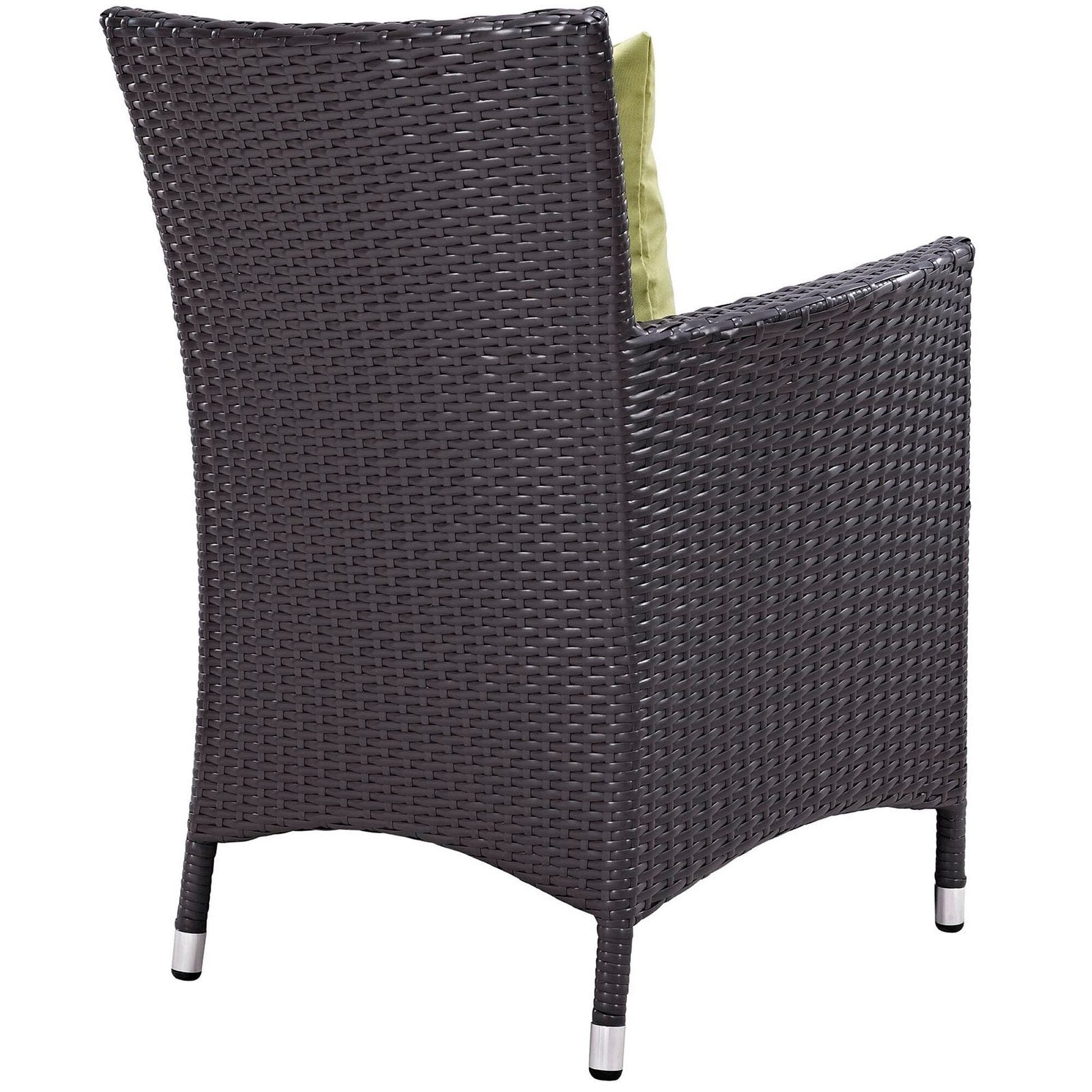 Convene 4 Piece Outdoor Patio Dining Set in Espresso Peridot by Modway (EEI-2190) Dining Chair Modway 