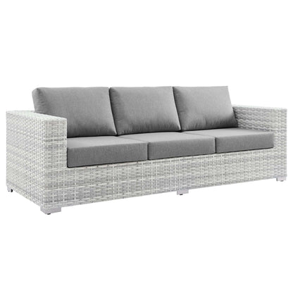 Convene 6-Piece Outdoor Patio Set in Light Gray Gray by Modway (EEI-5449) Conversation Set Modway 