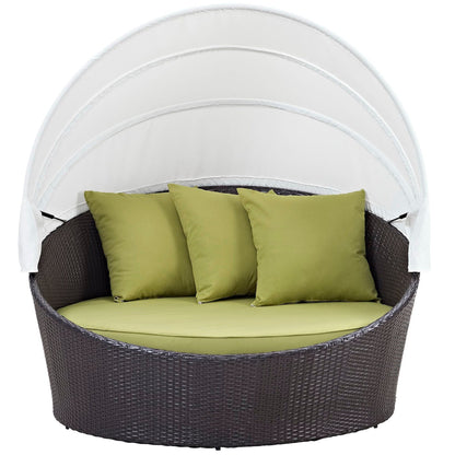 Convene Canopy Outdoor Patio Daybed in Espresso Peridot by Modway (EEI-2175) Daybed Modway 