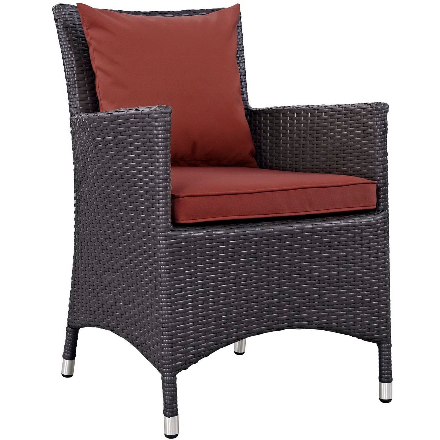 Convene Dining Outdoor Patio Armchair in Espresso Curant by Modway (EEI-1913) Lounge Chair Modway 