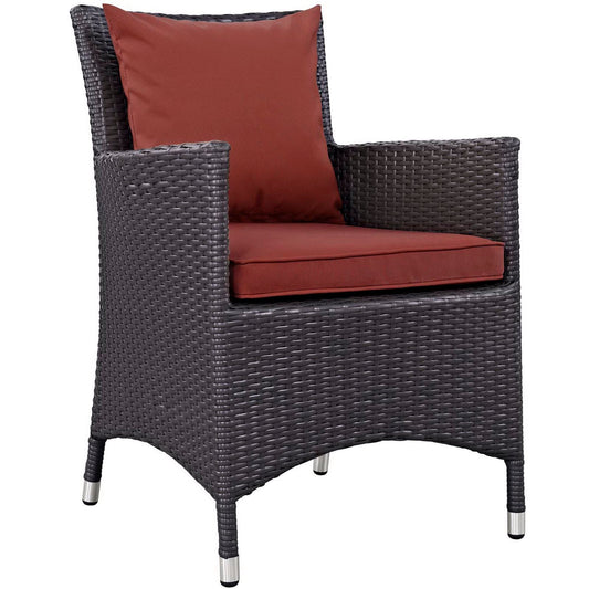 Convene Dining Outdoor Patio Armchair in Espresso Curant by Modway (EEI-1913) Lounge Chair Modway 
