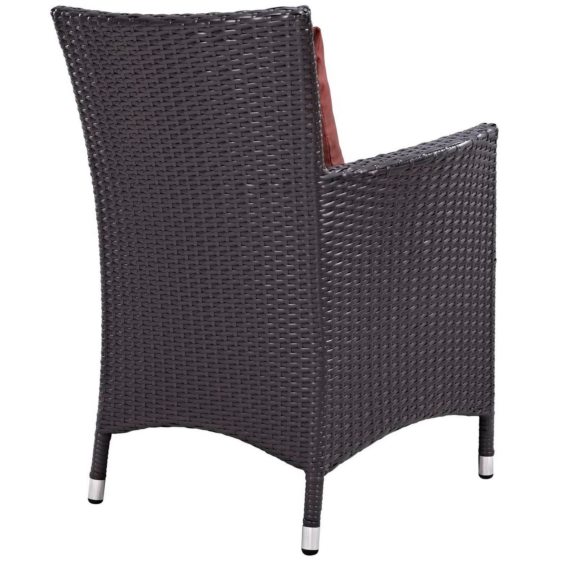 Convene Dining Outdoor Patio Armchair in Espresso Curant by Modway (EEI-1913) Lounge Chair Modway 