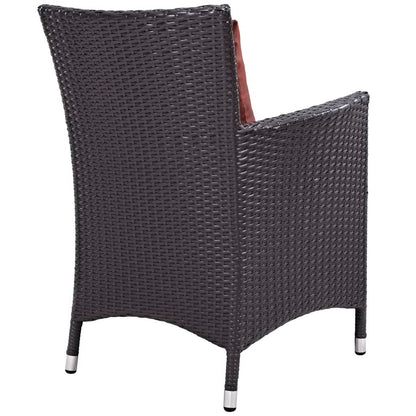 Convene Dining Outdoor Patio Armchair in Espresso Curant by Modway (EEI-1913) Lounge Chair Modway 