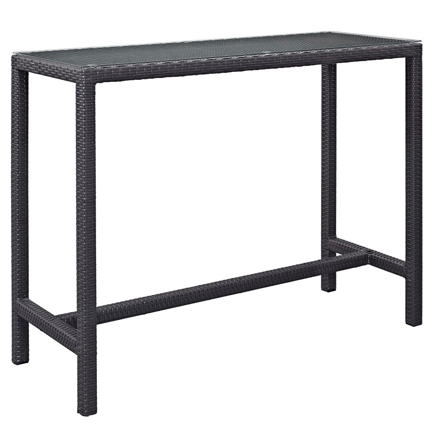 Convene Large Outdoor Patio Bar Table in Espresso by Modway (EEI-1954) Bar Table Modway 