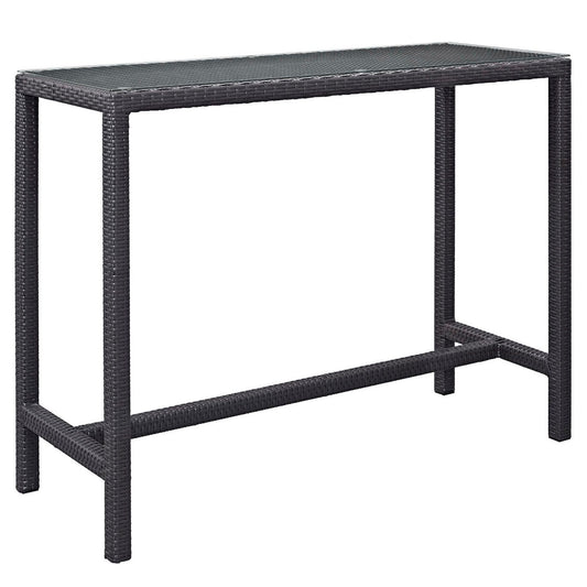 Convene Large Outdoor Patio Bar Table in Espresso by Modway (EEI-1954) Bar Table Modway 