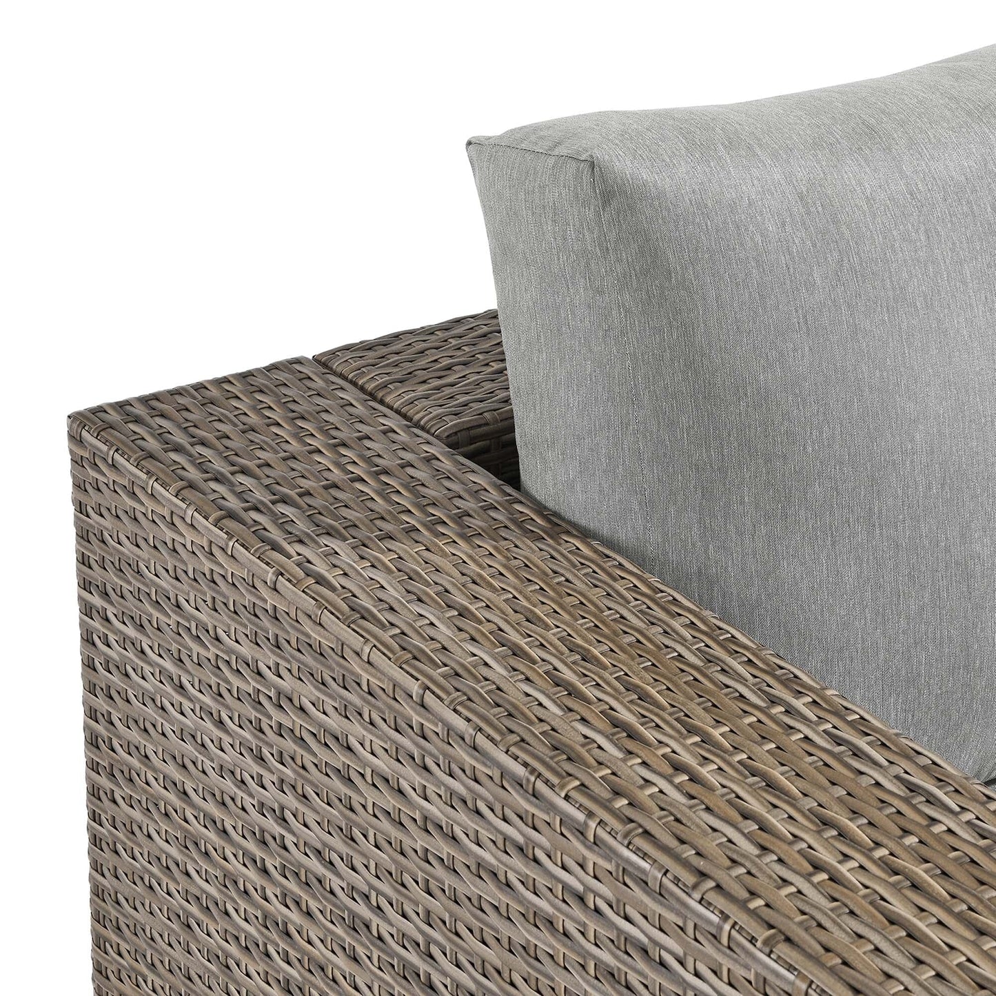 Convene Outdoor Patio Armchair in Cappuccino Gray by Modway (EEI-6326) Lounge Chair Modway 