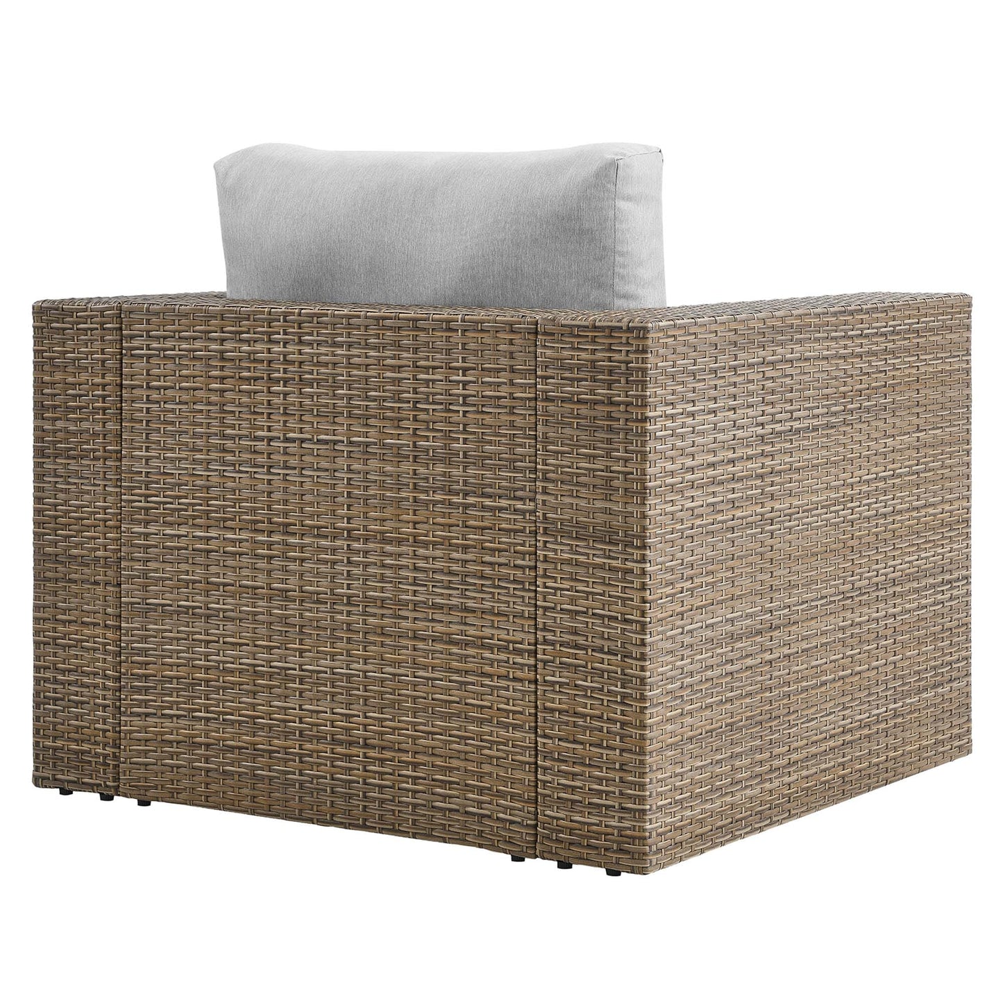 Convene Outdoor Patio Armchair in Cappuccino Gray by Modway (EEI-6326) Lounge Chair Modway 