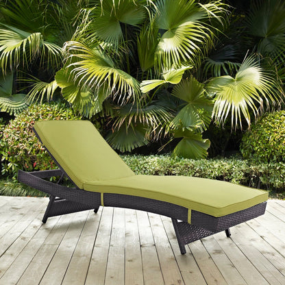 Convene Outdoor Patio Chaise in Espresso Peridot by Modway (EEI-2179) Chaise Lounge Modway 