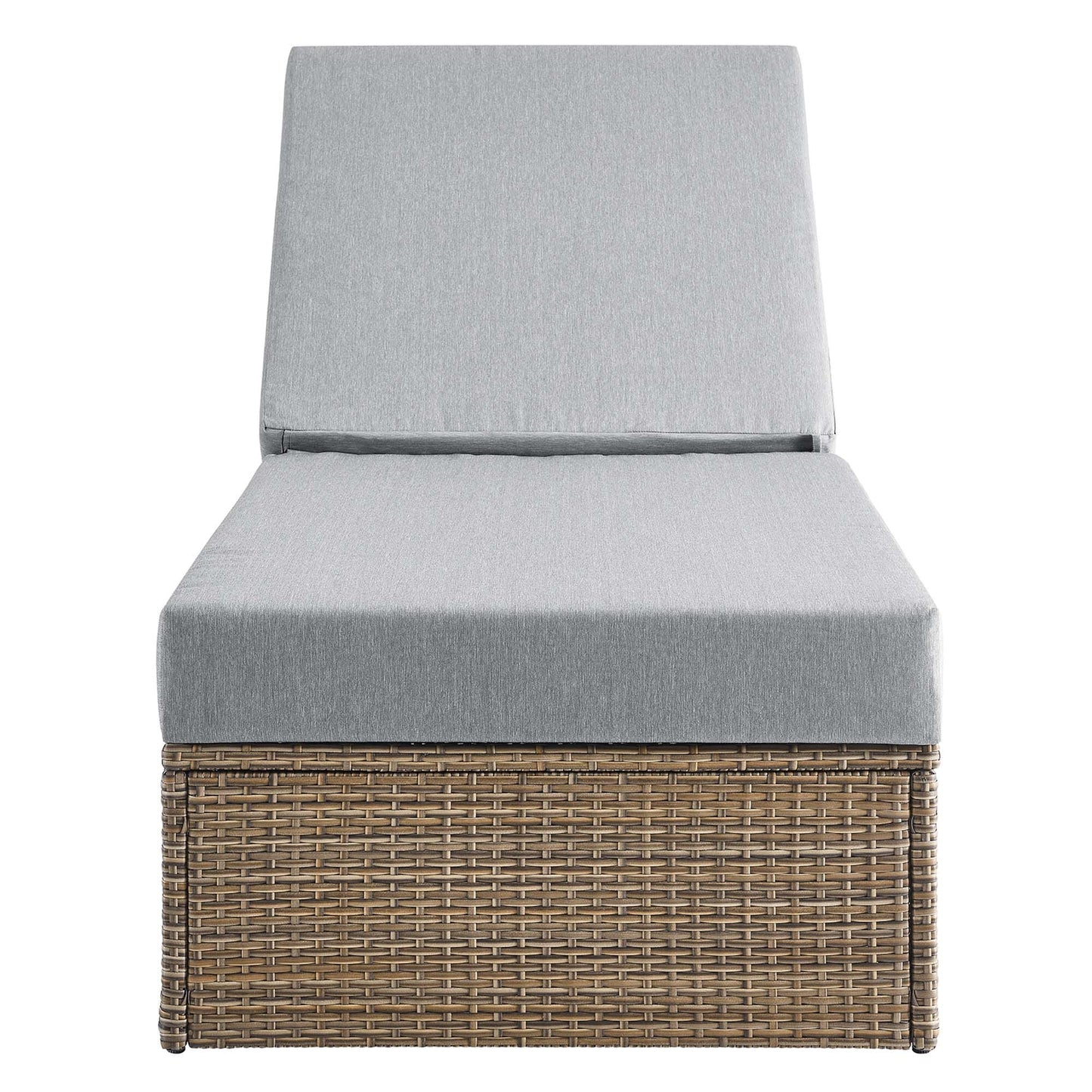 Convene Outdoor Patio Chaise Lounge Chair in Cappuccino Gray by Modway (EEI-6247) Chaise Lounge Modway 